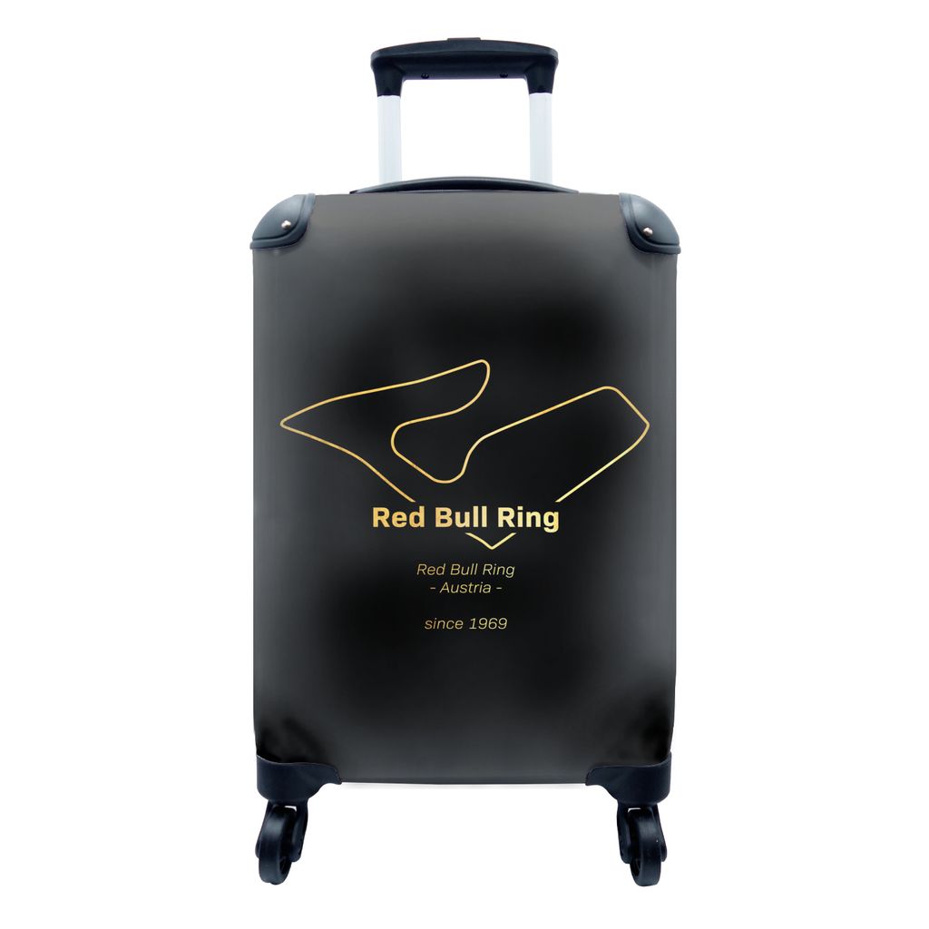 MuchoWow Koffer Handgepäck Trolley Rollkoffer Kleine Reisekoffer mit 4 Rollen - Red Bull Ring - Formel-1-Rennstrecke - Cabin Size < 55x40x23 cm ...