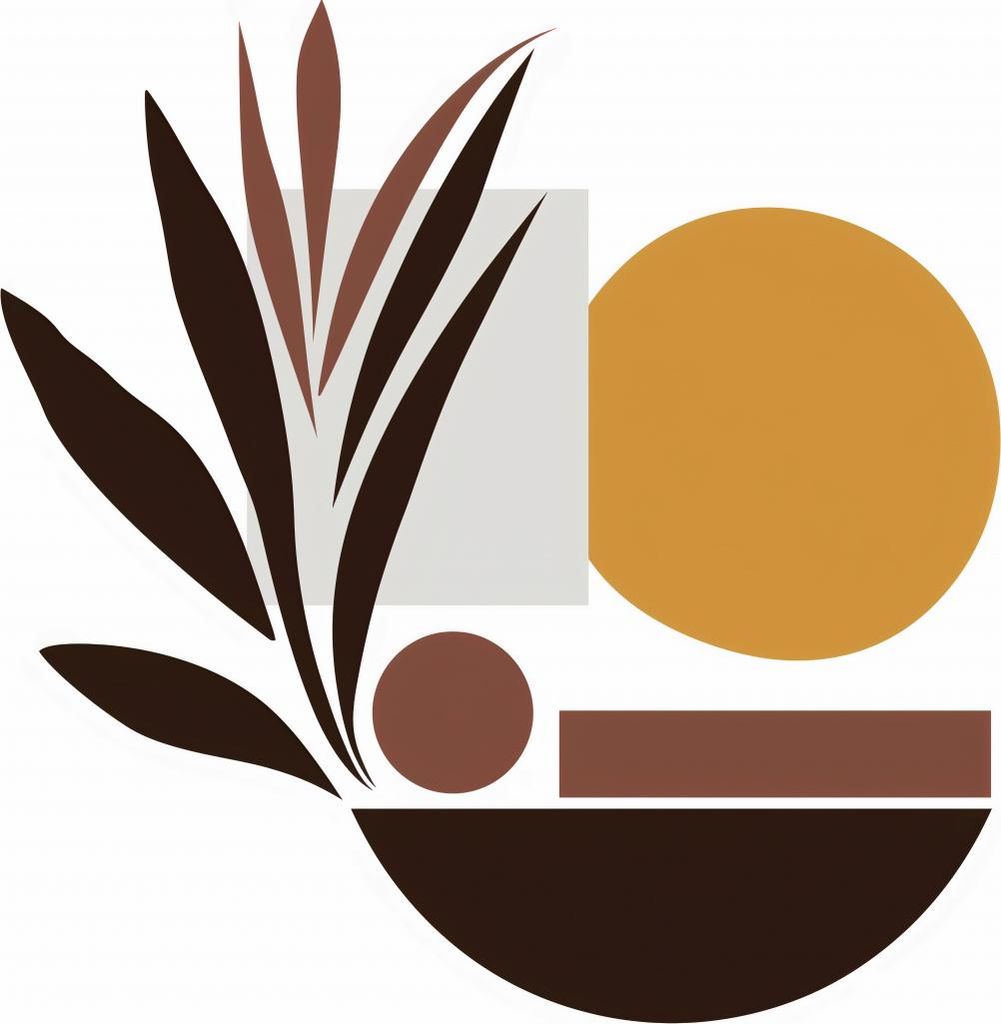 Plakat 80x60cm Pflanzenstilisierung