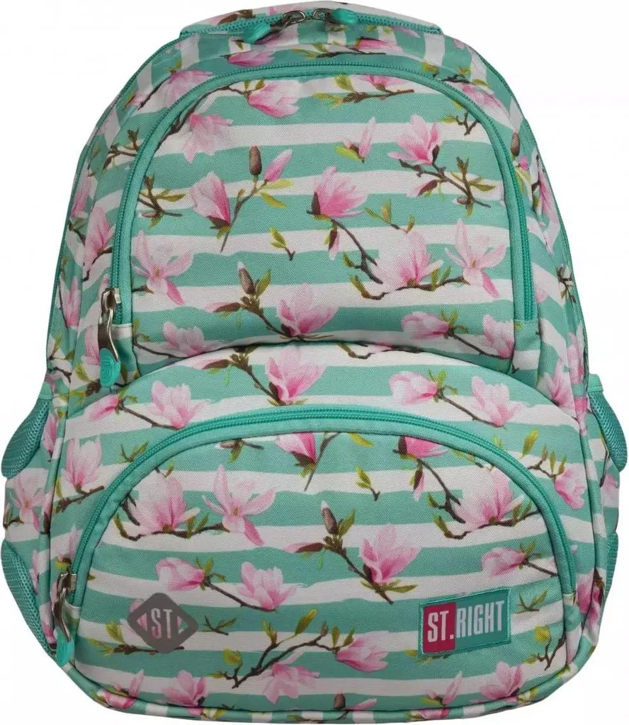 Zaino Magnolia Flower ST.RIGHT 2731: Design 4 Camere per Scuola