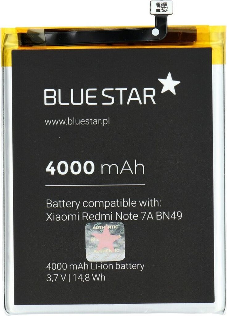 Akku Ersatz kompatibel mit Xiaomi Redmi Note 7A (BN49) 4000mAh Li-lon Austausch Batterie Accu