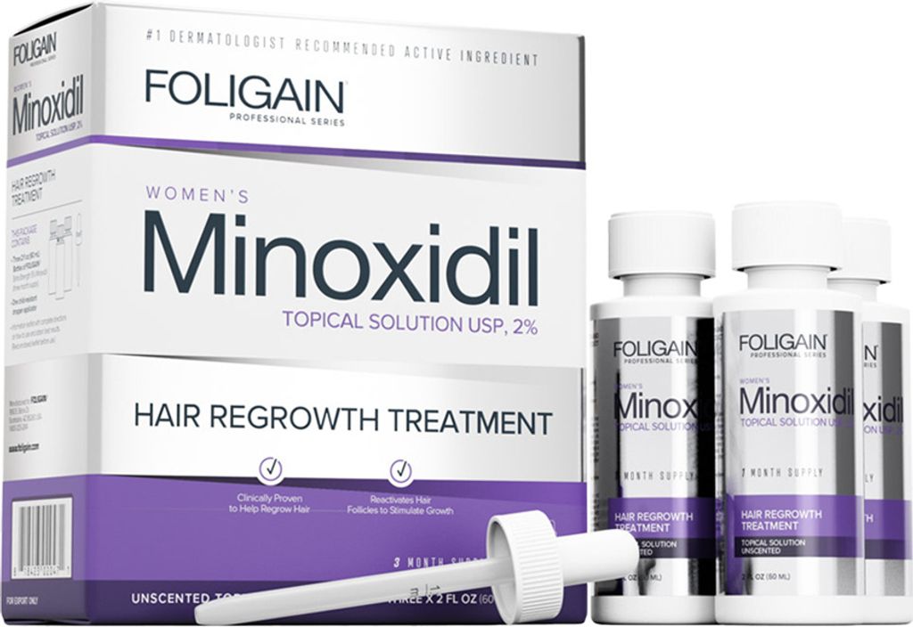 Haarwuchsmittel, Foligain, Minoxidil 2%, inkl. Pipette, 1x Produktbild 