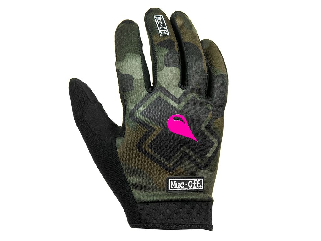 Muc Off Unisex Fahrrad Handschuhe , Camo - Grün, S