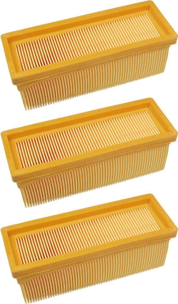 3x Trade-Shop Flachfaltenfilter/Lamellenfilter/HEPA-Filter für Kärcher NT181profi 1.081-200.0 SE5.100 1.081-220.0 SE6.100 1.347-108.0 Mehrzwecksa...