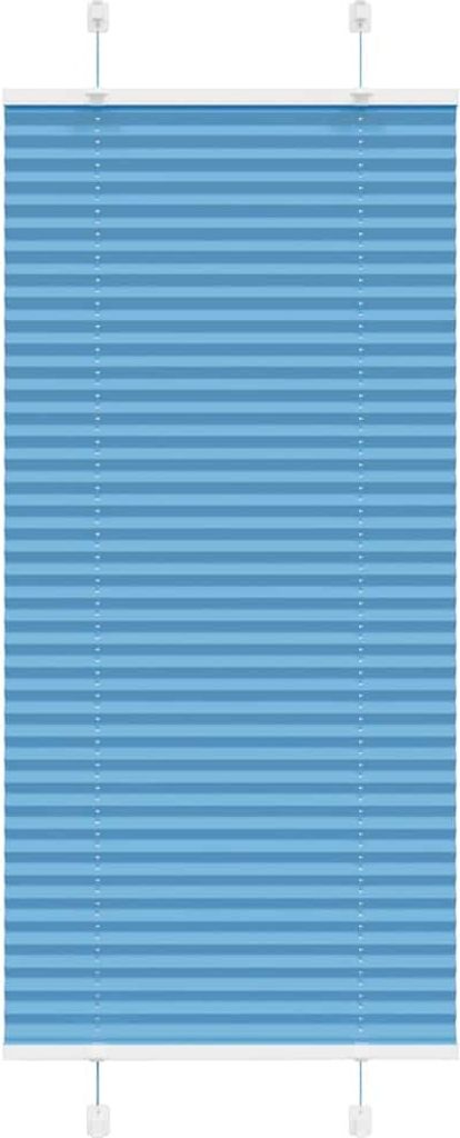 Maison Exclusive - Plissee Blau 60x150 cm Stoffbreite 59,4 cm Polyester