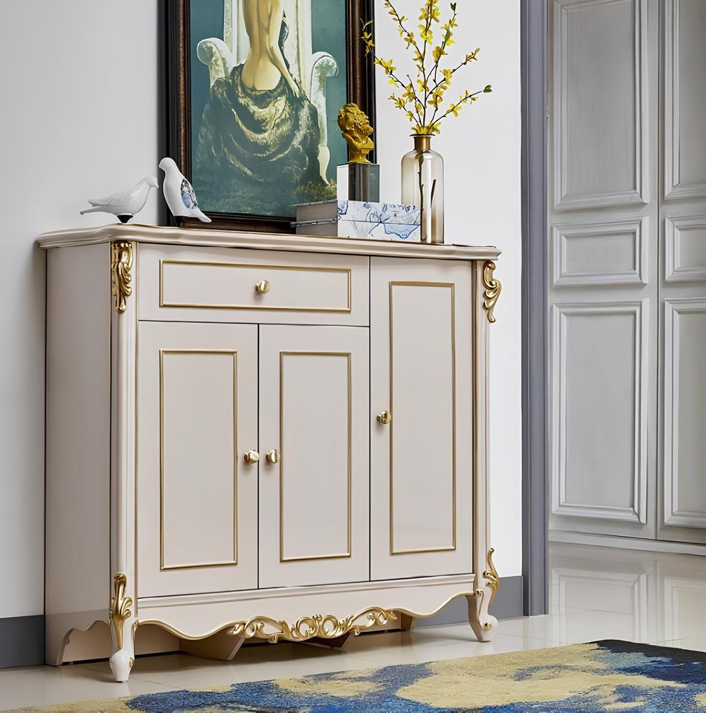 Klassische Kommode Schublade Kommoden Echtholz Sideboard Image du produit 