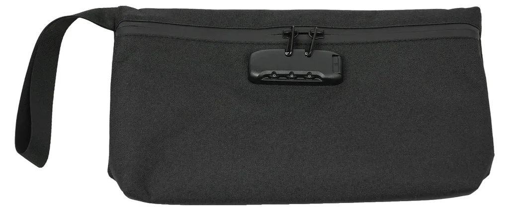 Sacoche de rangement discrète anti-odeur noire pour voyage sécurisé S