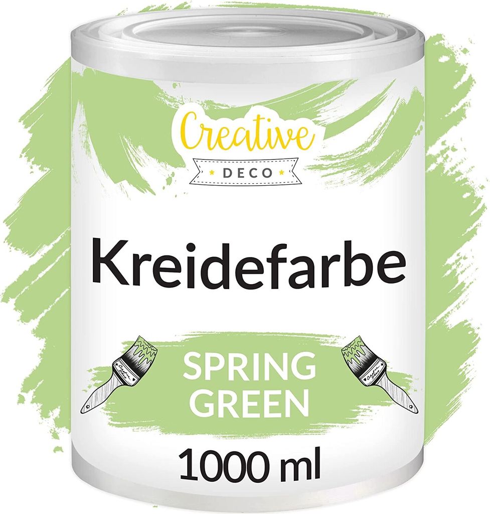 Creative Deco Grün Kreidefarbe für Möbel 1000 ml | Produktbild 