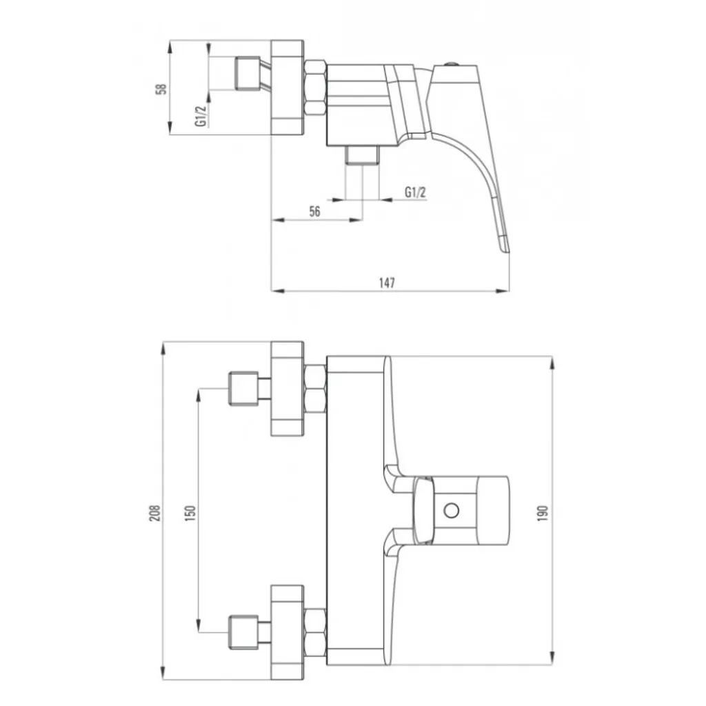 Wall-mounted shower faucet - 3