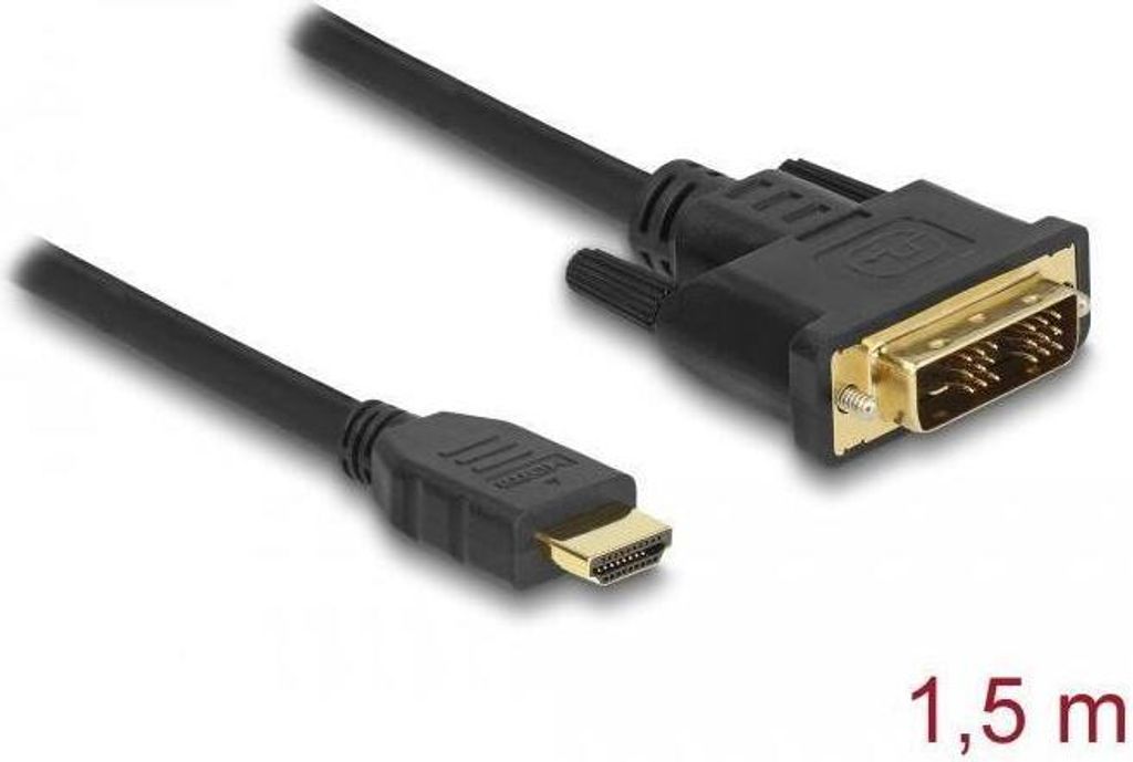 DELOCK Kabel DVI 18+1 -> HDMI-A St/St 1.50m