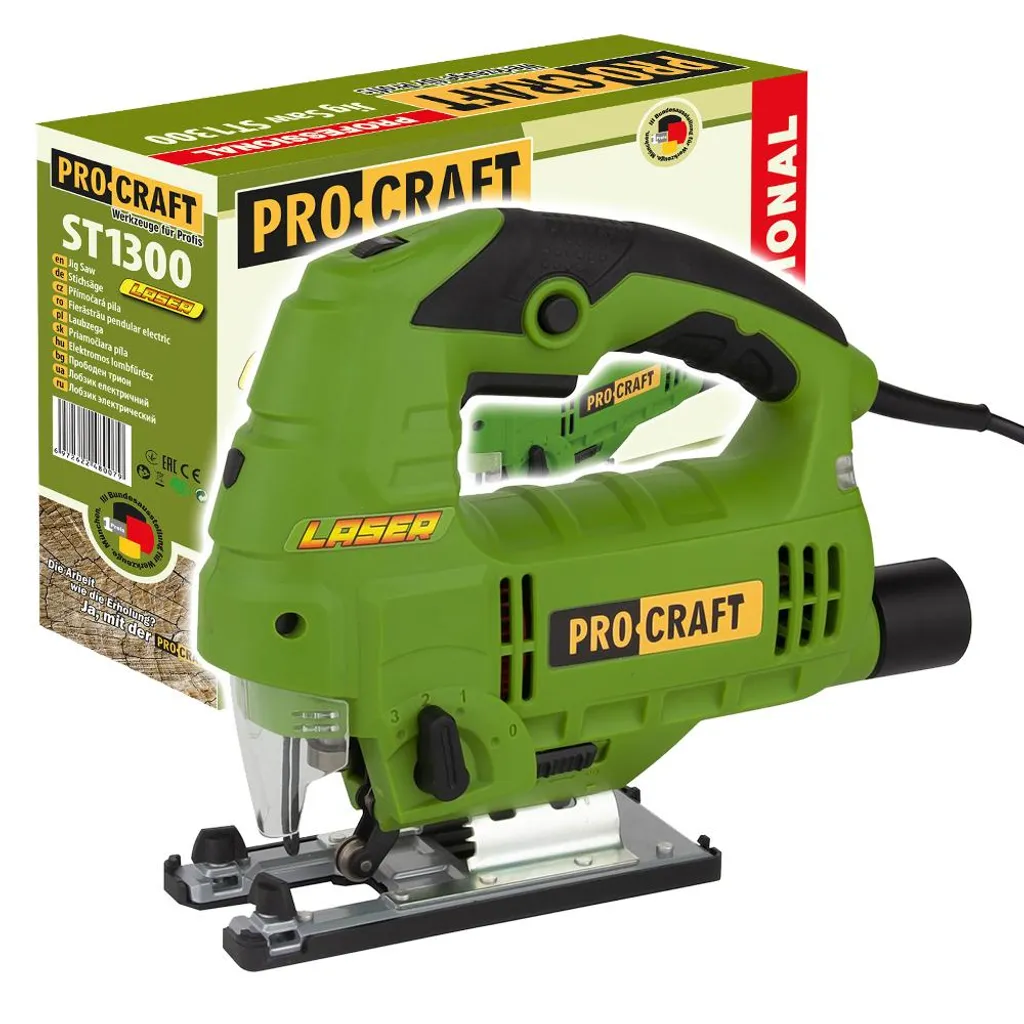 Scie sauteuse Procraft ST1300 pour découpe bois épaisse 110mm 800W