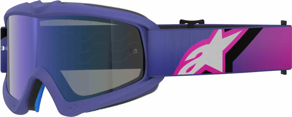 Lunettes de soleil Alpinestars Vision Youth rose fluo avec miroir bleu UV