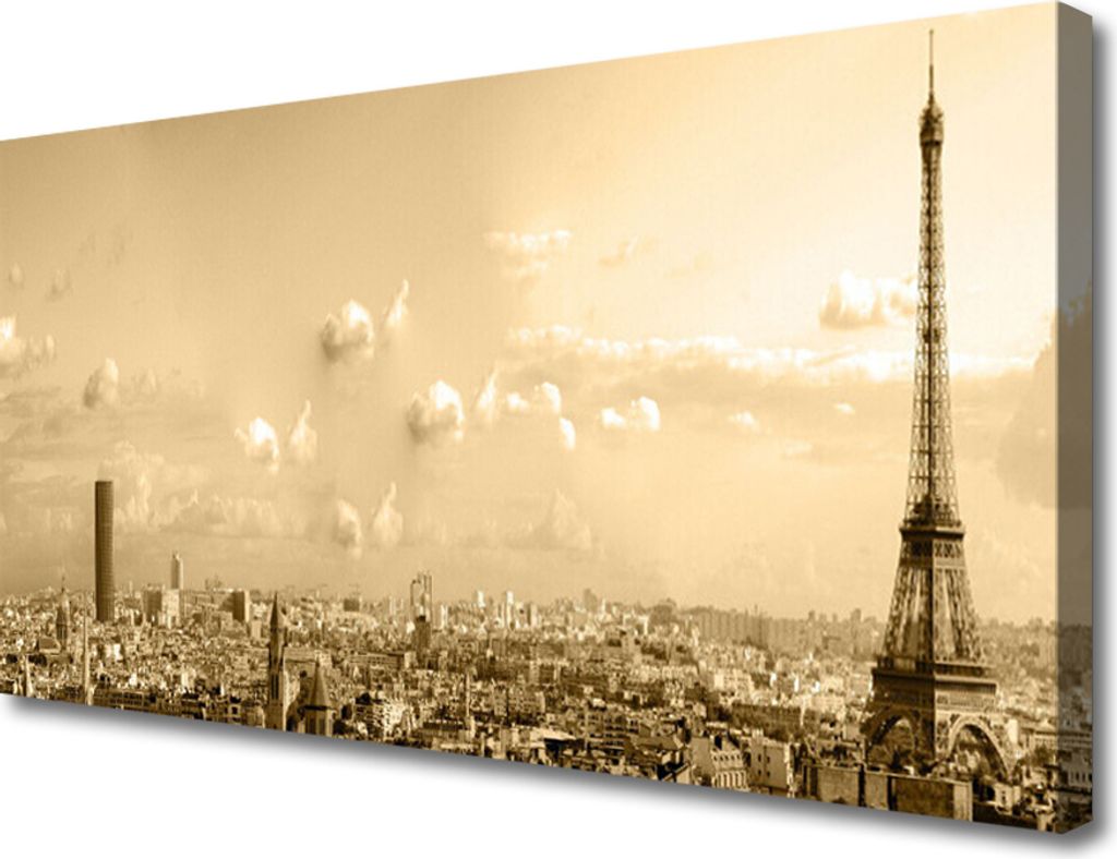 Tulup Leinwand-Bilder 100x50 Wandbild Canvas Kunstdruck Stadt Gebäude