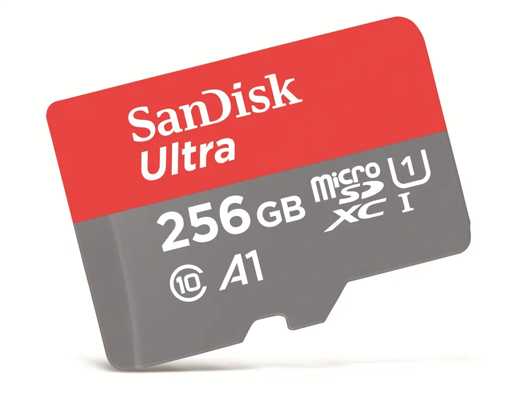 Extension Mémoire 256 Go pour Mobile et Application A1 SanDisk Rouge