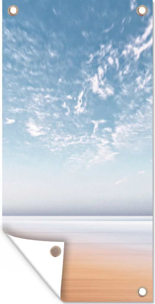 MuchoWow 30x60 cm Outdoor-Poster Gartendeko Sichtschutz Garten Poster für den Garten Strand - Sommer - Meer