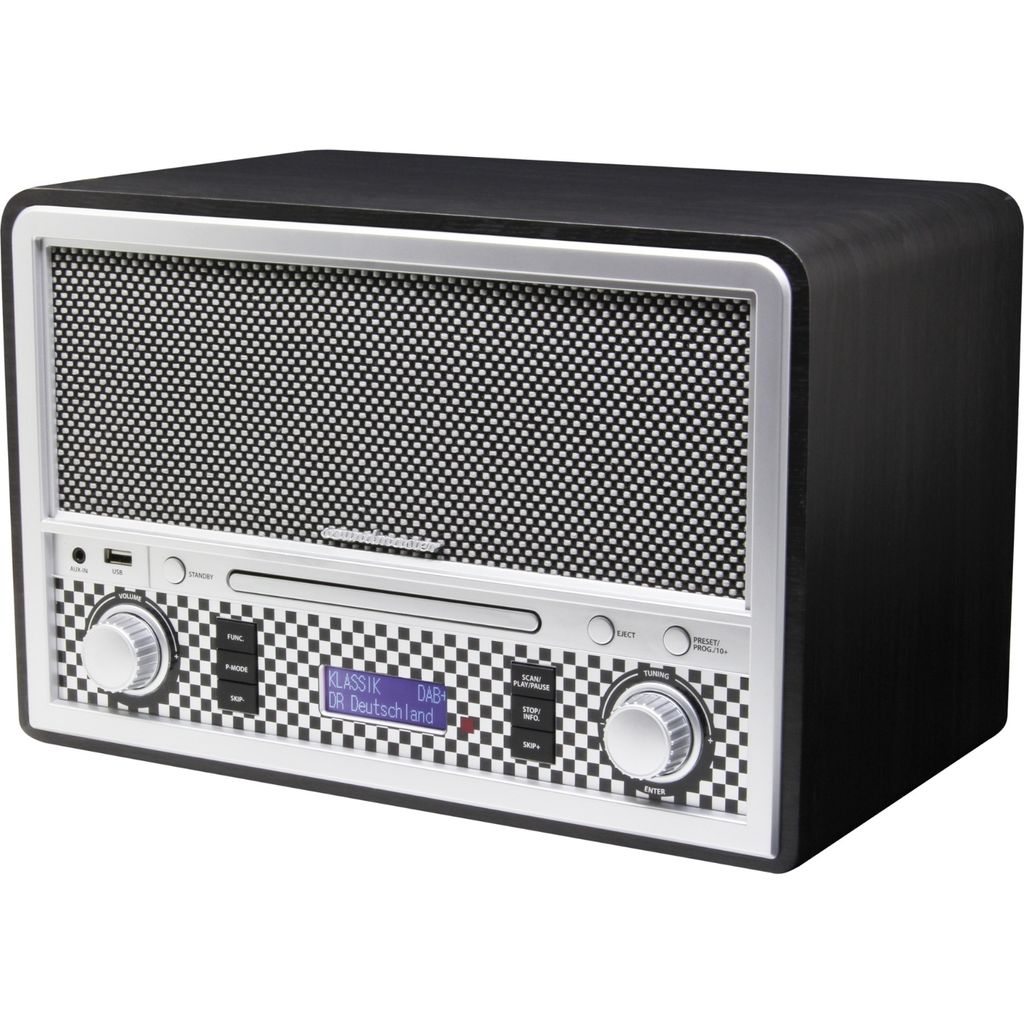 NR955SW Retro Kompaktanlage CD-Player DAB+ UKW-Radio USB AUX Bluetooth