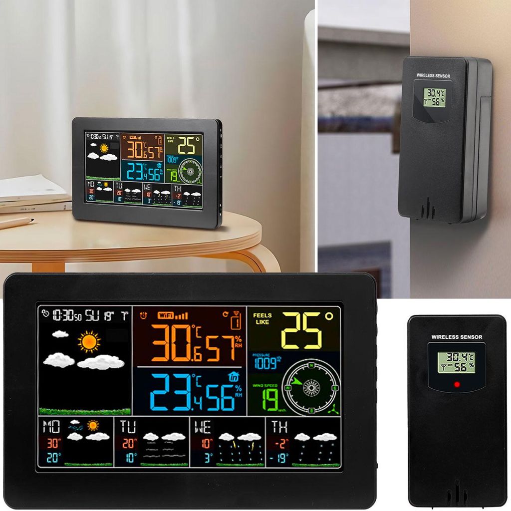 WLAN-Wetterstation mit Aussensensor – Digitale Produktbild 