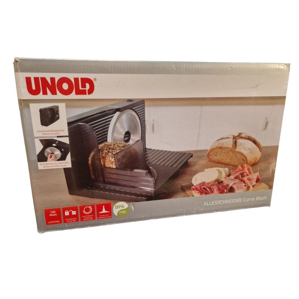 Unold 78860 ALLESSCHNEIDER Curve White, 100 W, Produktbild 