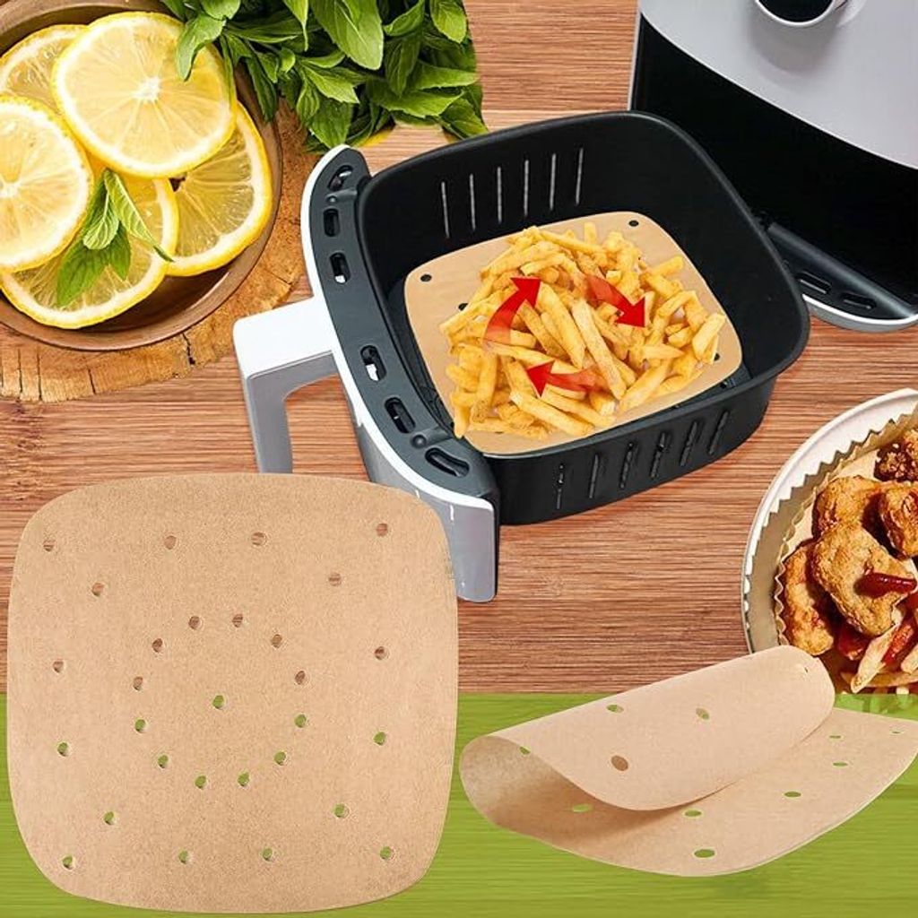 12 Stück Airfryer Magnete - Silikon Magnete Für Backpapier In Heißluftfritteusen (Schwarz)