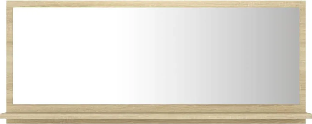 Specchio Bagno con Mensola Rovere Sonoma 90x10.5x37 cm Online