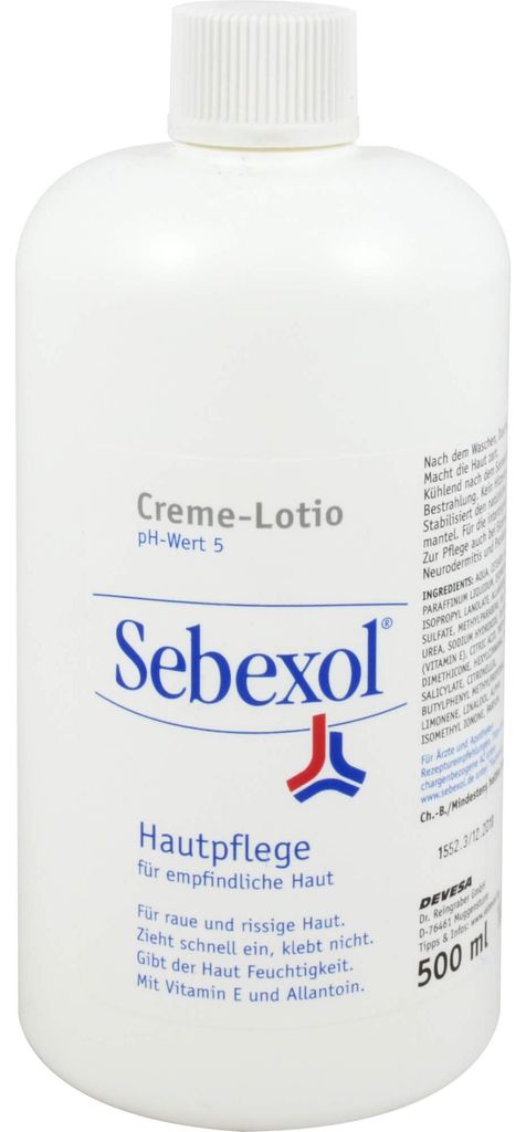 Sebexol Creme-Lotio Hautpflege für empfindliche Haut, 500 ml Lotion