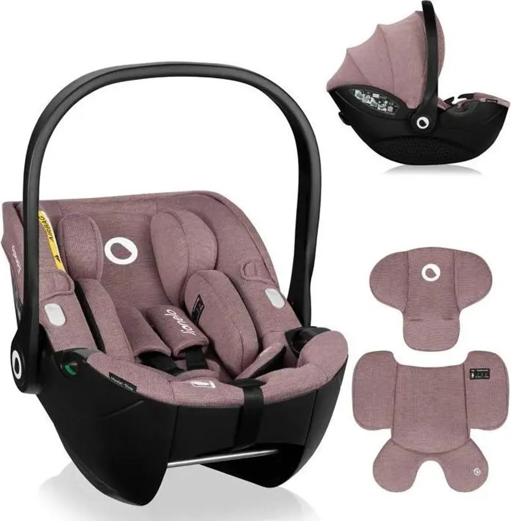 Siège Enfant Lionelo Moxie Rose i-Size Protection Latérale Renforcée