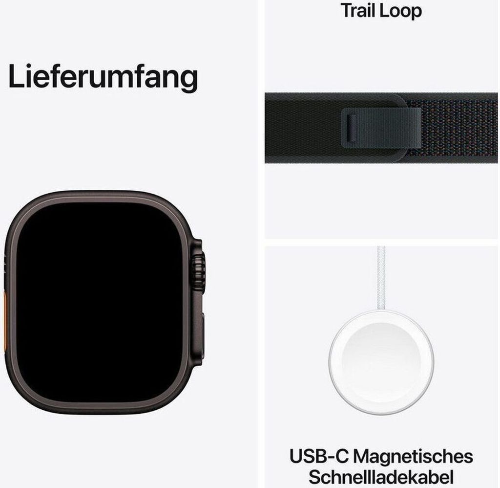 Apple Watch Ultra 2 (2024) Titanový černý náramek Ocean Obrázek produktu 5
