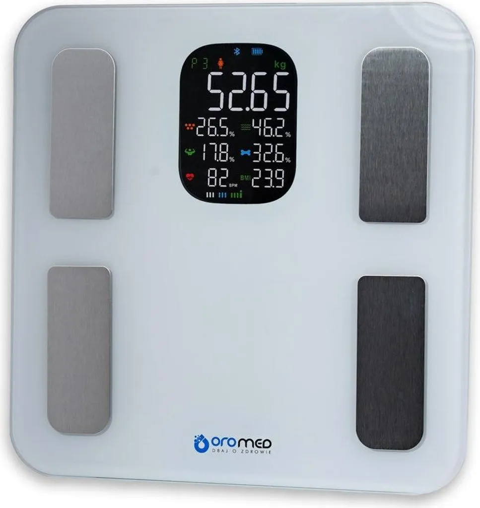 Pèse-personne Oromed ORO-BLUETOOTH SMART blanc pour contrôler son poids