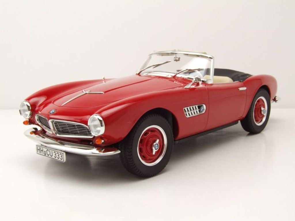 BMW 507 Cabrio 1956 rot Modellauto 1:18 Norev Produktbild 