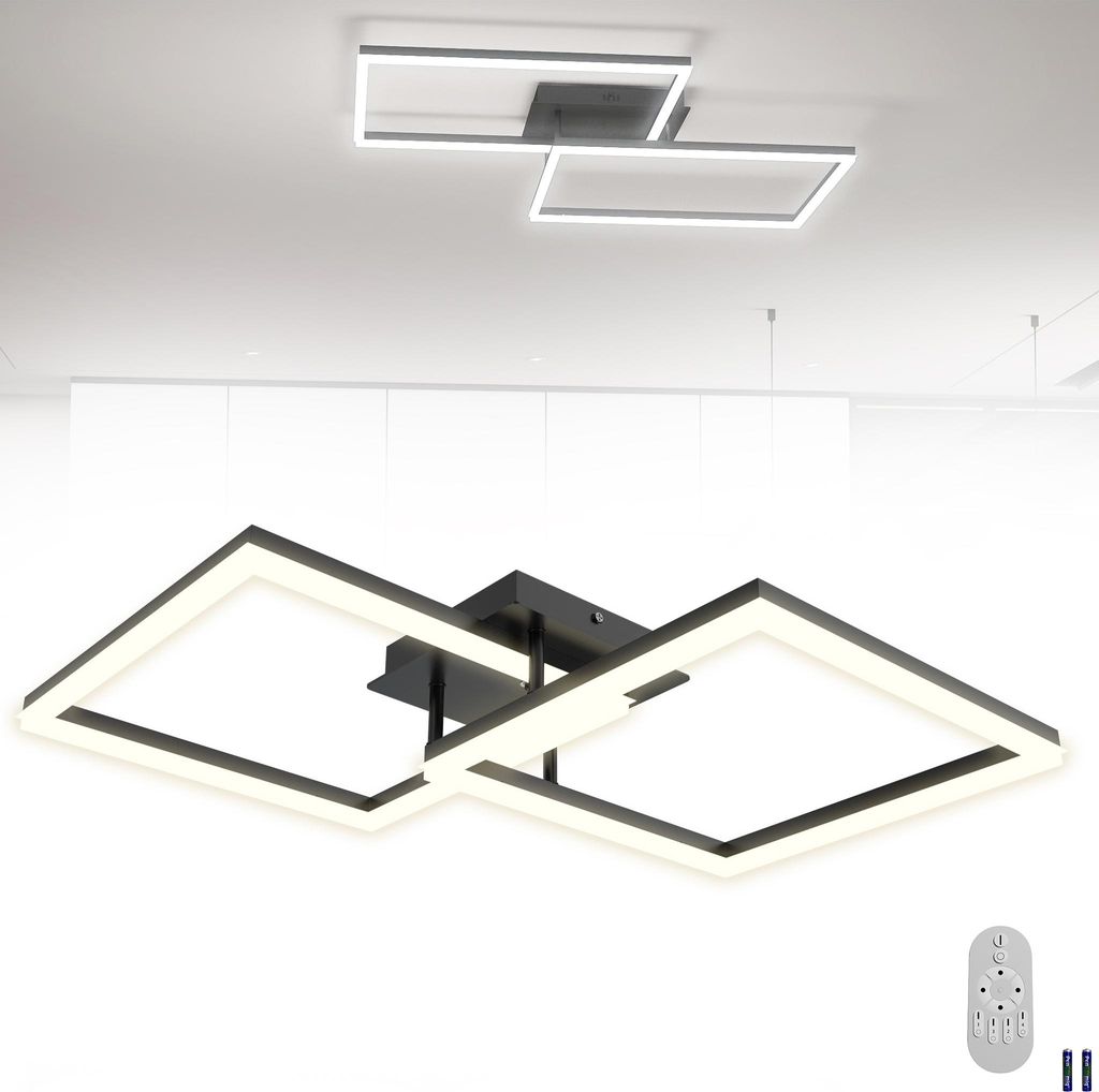 LZQ Plafonnier LED Salon Géométrique Moderne, 60W Lampe de Image du produit 