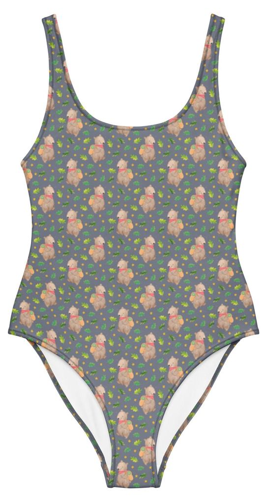 Mr. & Mrs. Panda Badebekleidung Bär Wandern Größe XL - Grau - Geschenk, Strandmode, Freizeitsport, Natur Entdecken, Beachwear, Bergsteigen, Bade...