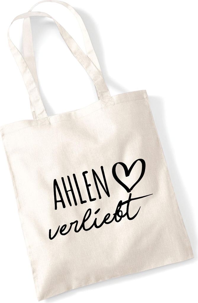 Huuraa Jutebeutel Ahlen verliebt 10 Liter Natural Baumwolle Tasche Geschenkidee