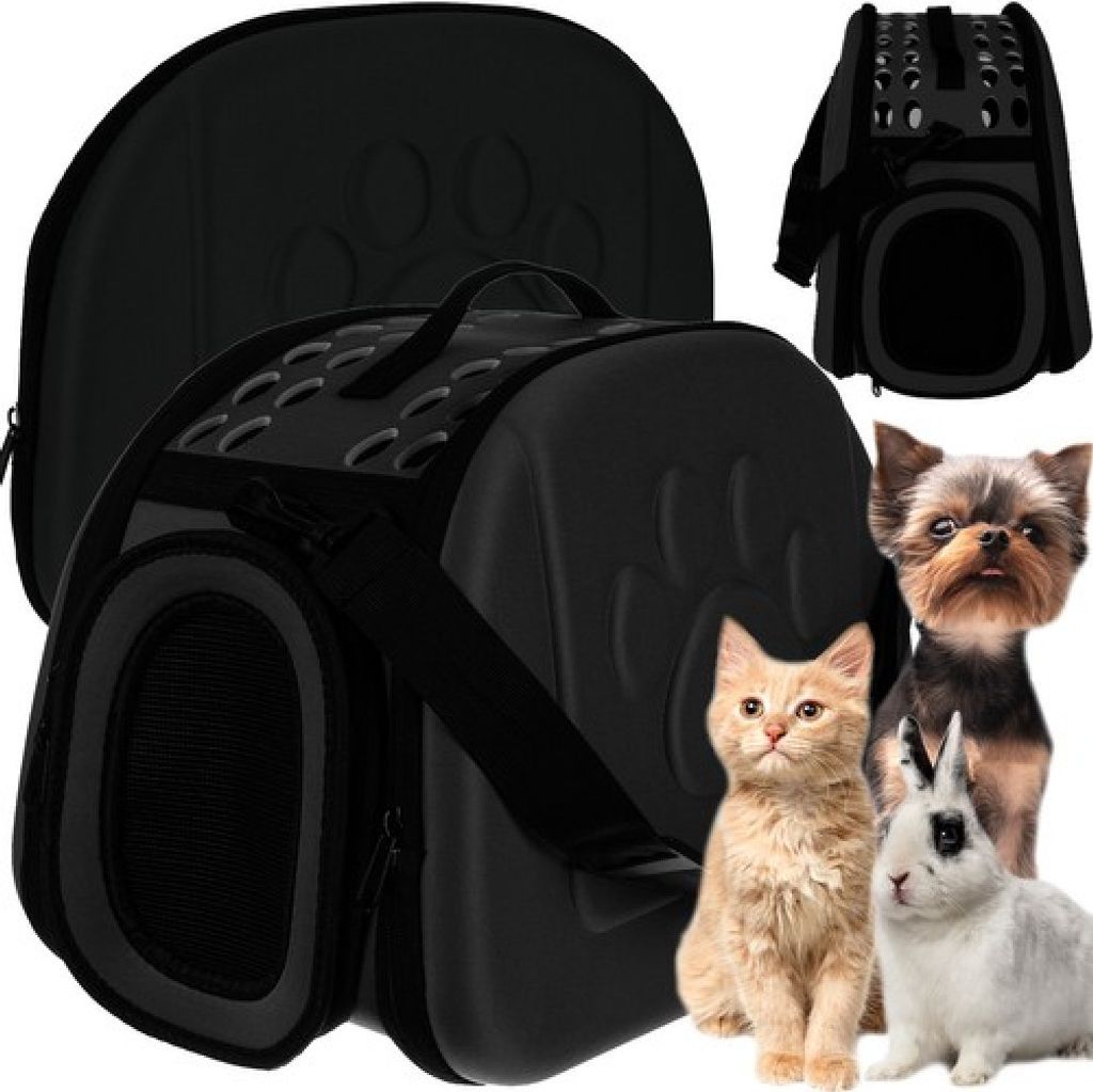 Sac de transport - sac pour chien/chat - noir Image du produit 