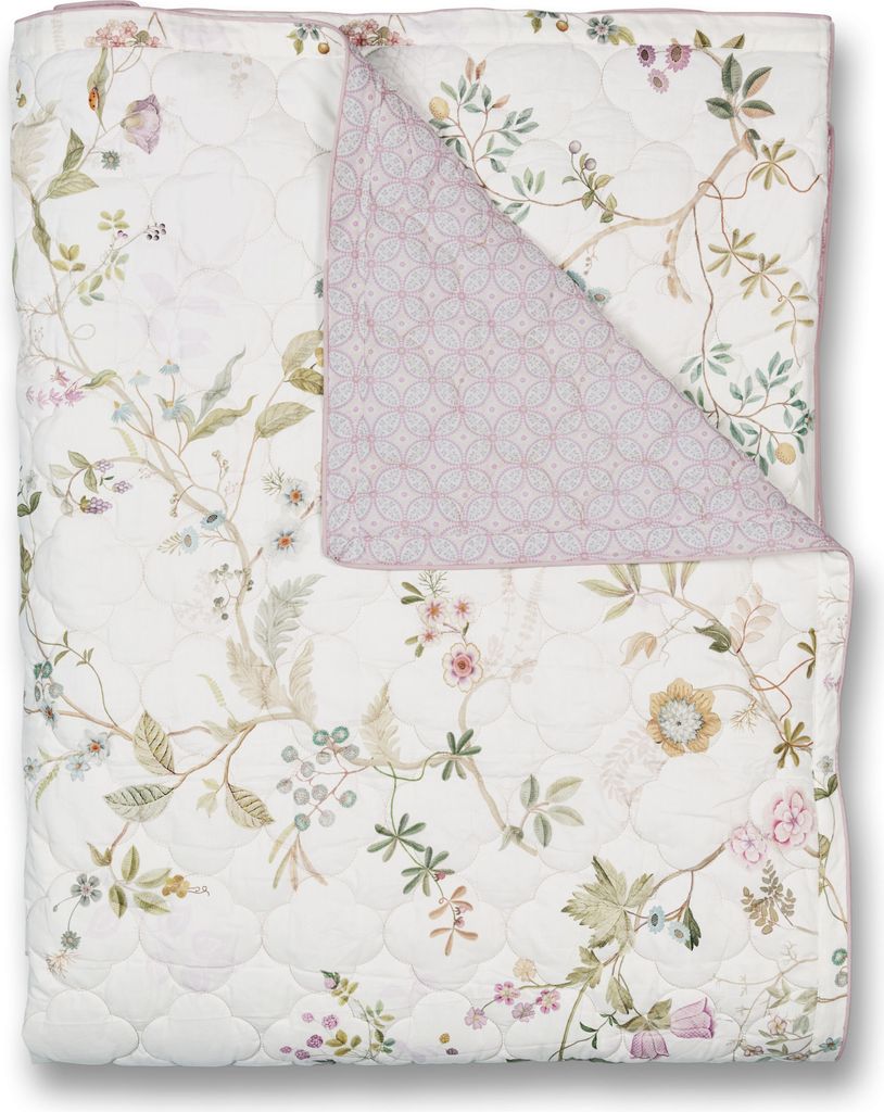 Pip Studio Quilt Bustani Farbe Weiss Größe 270x260