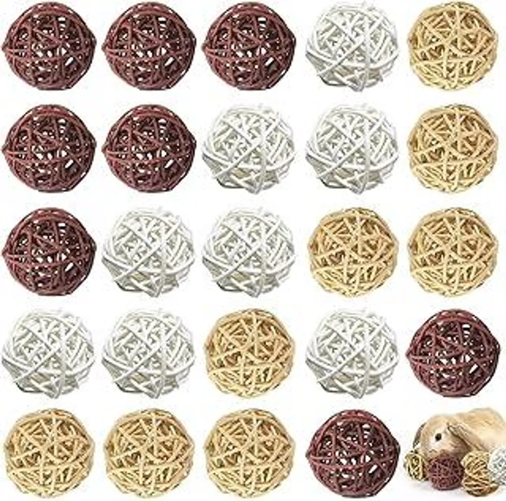 Giocattoli Masticabili Naturali 24pz | Accessori Gabbia Instagrammabili