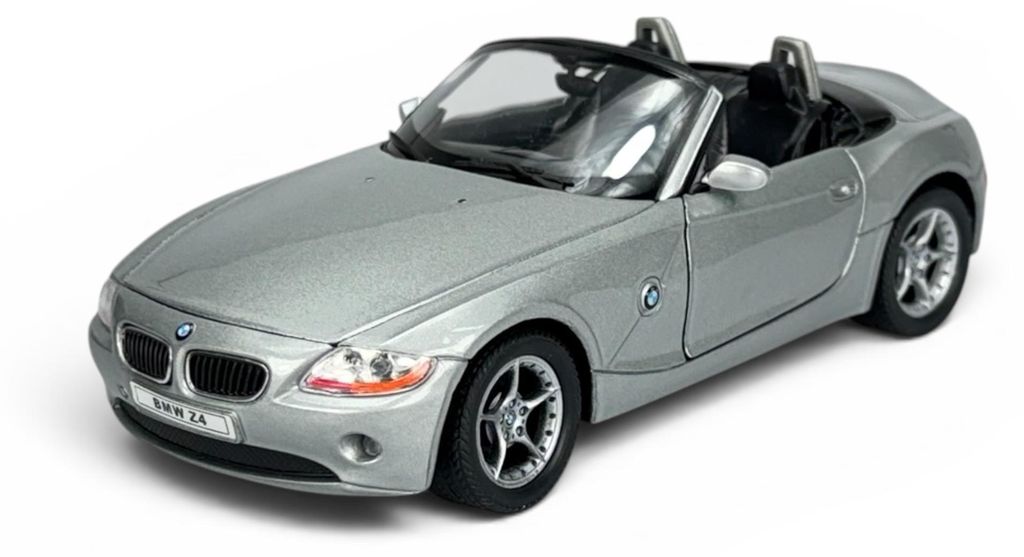 Welly, BMW Z4 E85, sans toit, couleur argent, modèle réduit Image du produit 