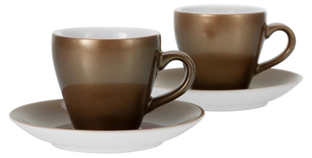 CreaTable, 25845, Golden Days Weiss, Espressoset 4-tlg, Produktbild 
