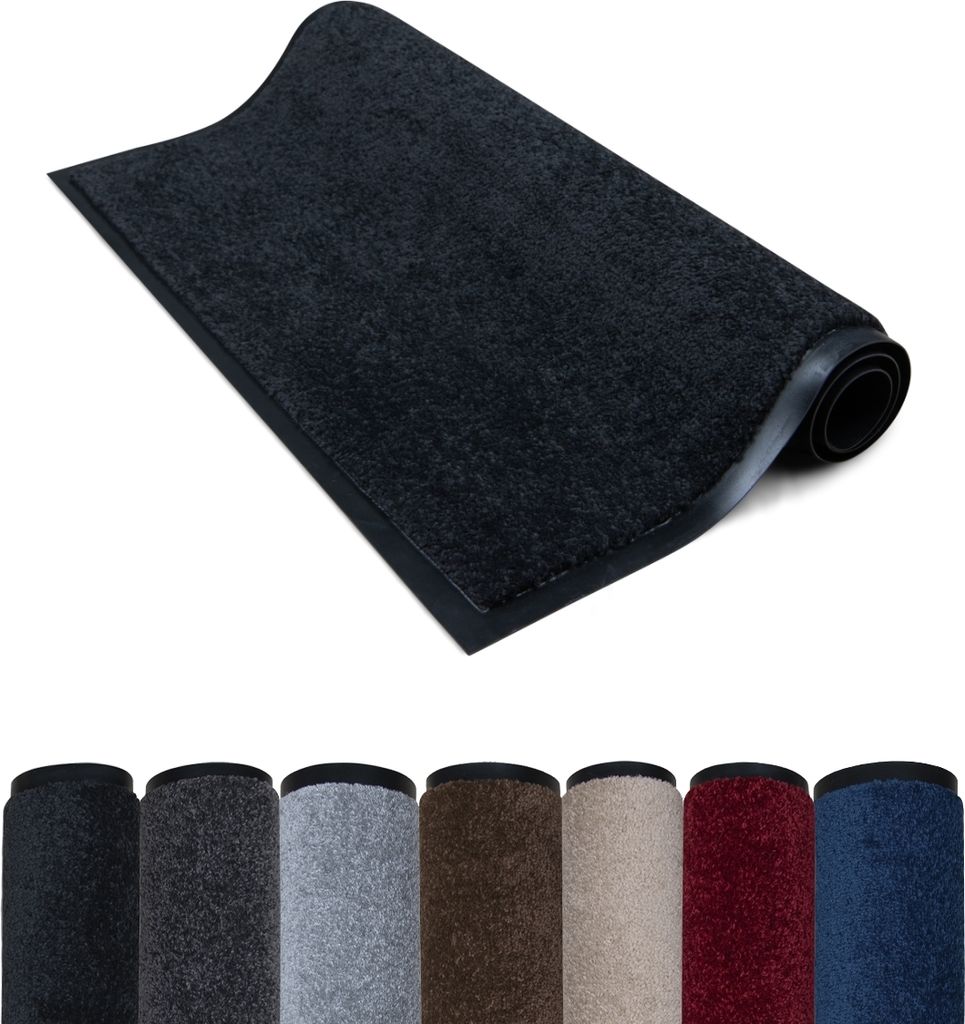 Classic Pro-Schmutzfangmatte Innen- 90x150cm- alle Fußbodenarten - Absorbierend- fußmatte -Schwarz