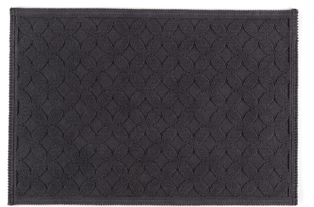 Rhomtuft Badteppich Seaside eckig 70 x 120 cm Farbe schwarz
