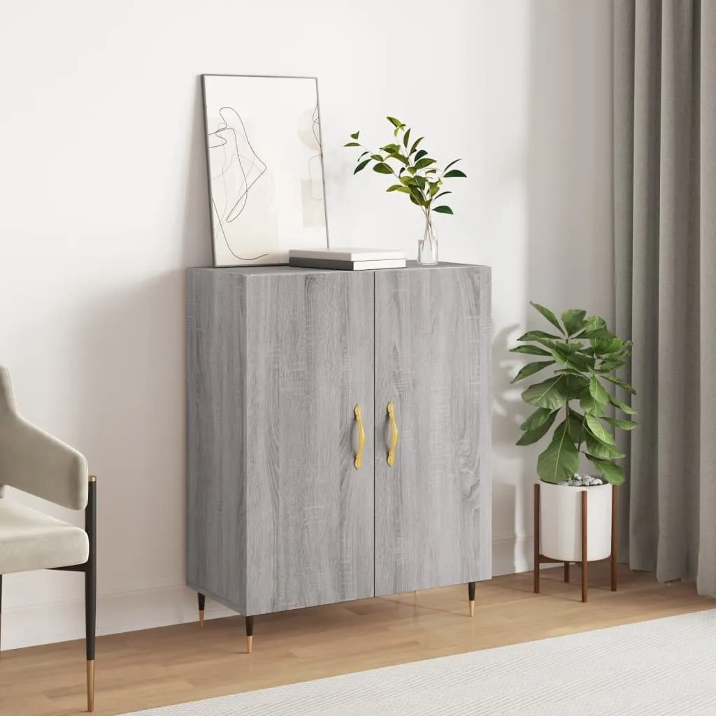 Mobile Credenza Moderna Grigio Sonoma 69,5x34x90 cm | vidaXL Italia