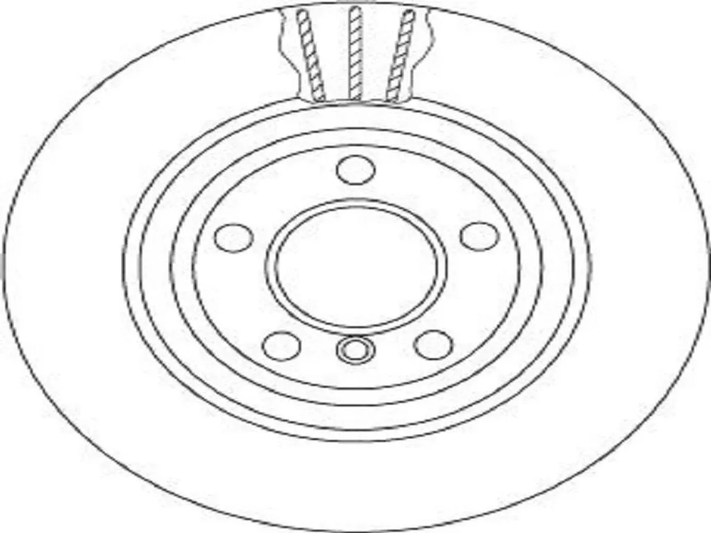 2x Disques de Frein TRW DF6617S pour BMW Série 5 F10 F11 et Série 6 9mm