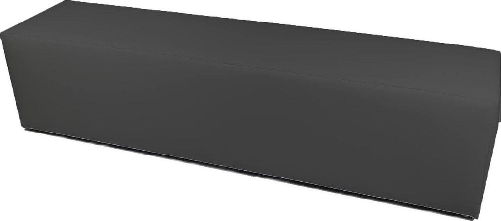 Pouf Apecchio, Mehrzwecksessel, Sitzsack, Hockerhocker, Italy, 180x40 h42 cm, Grau