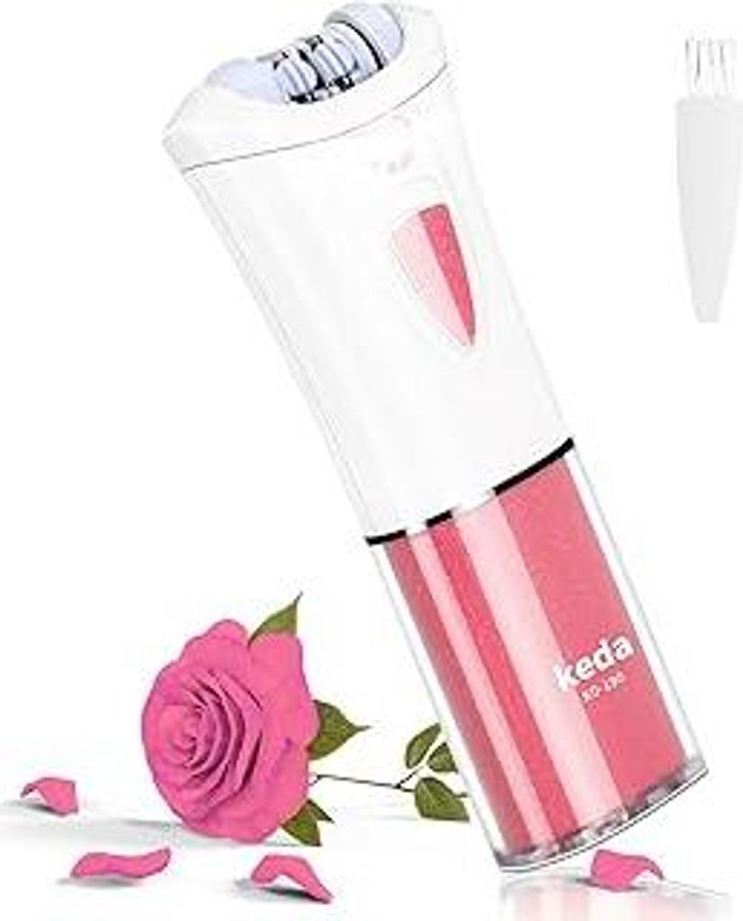 Epilierer Haarentfernung für Frauen - Epilierer Damen - Gesichts Epilierer Damen mit LED-Licht - Elektrischer Glide Epilierer - Frauen Kabellose E...