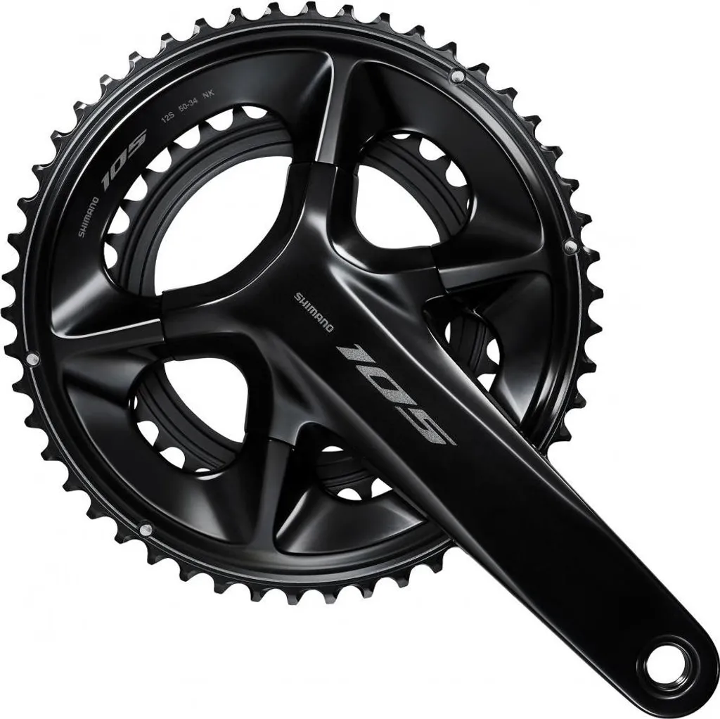 Pédalier double pour vélo de route Shimano 105 12 vitesses 52x36 noir