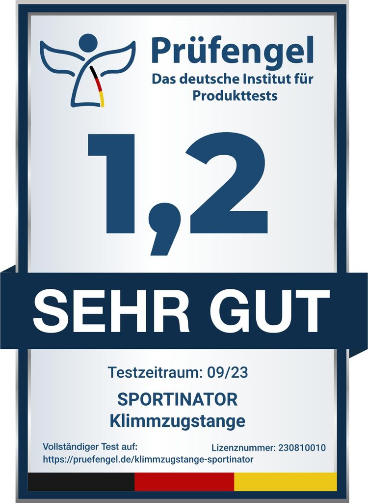 SPORTINATOR Klimmzugstange für Türrahmen 60-102 cm – Produktbild 2