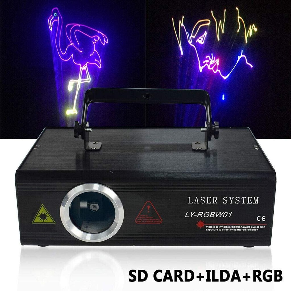 RGB DMX ILDA Animation Laser Bühnenlicht 500mW Party Bühnenbeleuchtung Lamp Neu 