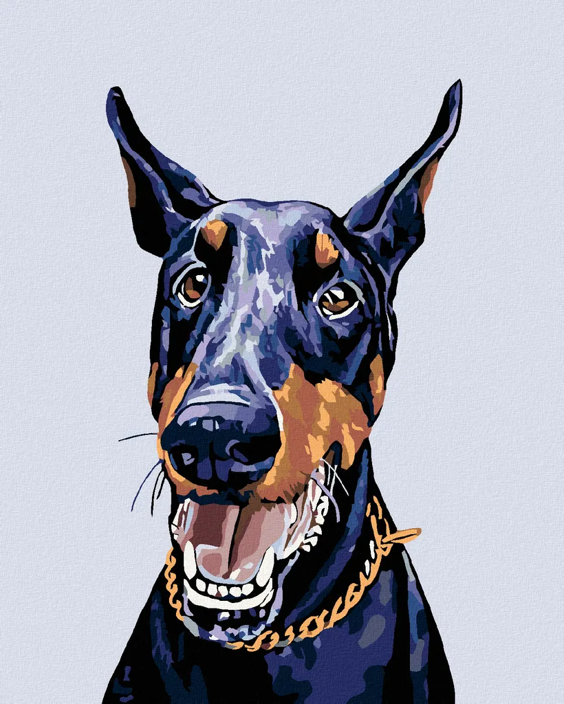 Dobermann Zuty Diamond Painting 40x50cm - Regalo Creativo DIY
