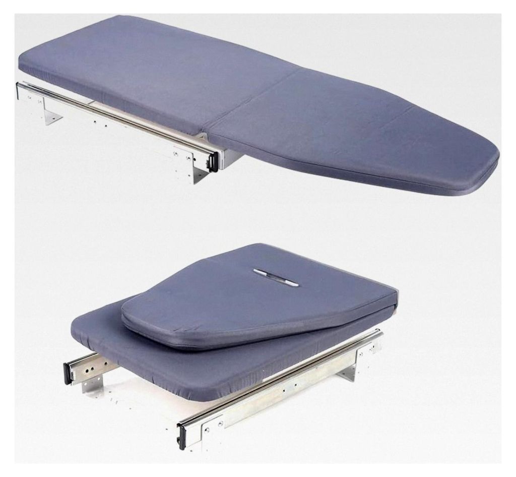 Klappbares Bügelbrett, Grau, 81*31*15cm, Wandmontage, Faltbar, Modernes Design, Hitzebeständig, 180° drehbar, Ideal für kleine Räume