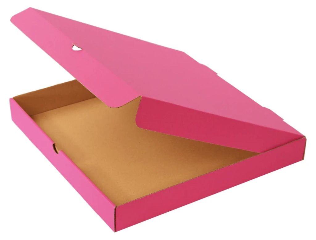 KAPAK Pizzakarton Rosa 32x32x4 cm für Gastronomie Produktbild 