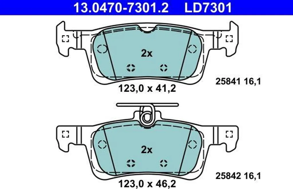 Plaquettes de frein ATE pour Peugeot 308 idéal pour trajet urbain