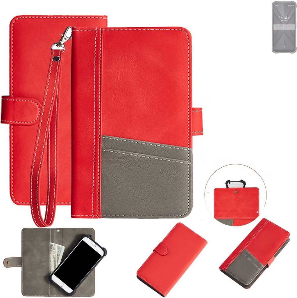 K-S-Trade Handy Schutzhülle für Hotwav T7 Hülle Portemonnee Brieftasche Klapphülle Kartenfächer Flip Wallet Case Etui
